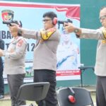 Wakapolda dan PJU Polda Sumsel fokus Bidik sasaran,saat latihan menembak IMG_20240307_090403