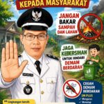 Kades Upang Marga Imbau Warga Tidak Membakar Sampah di Musim Kemarau, Ajak Jaga Kebersihan Lingkungan